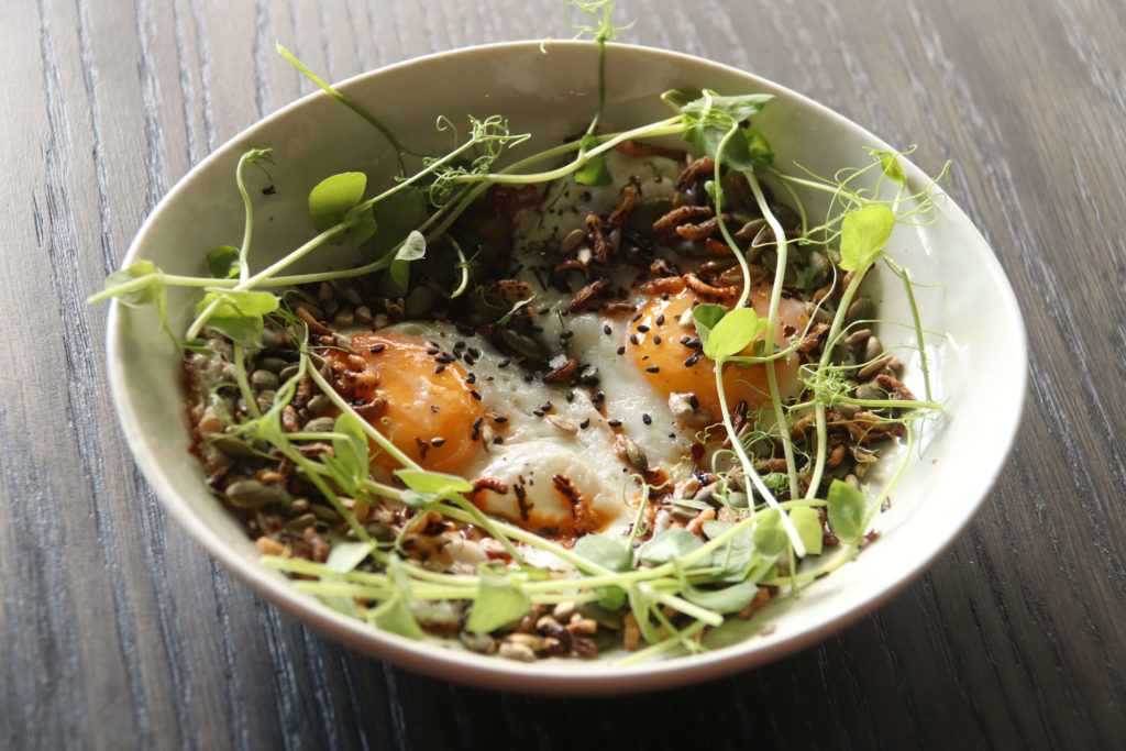 Spiced Eggs With Puffed Grains