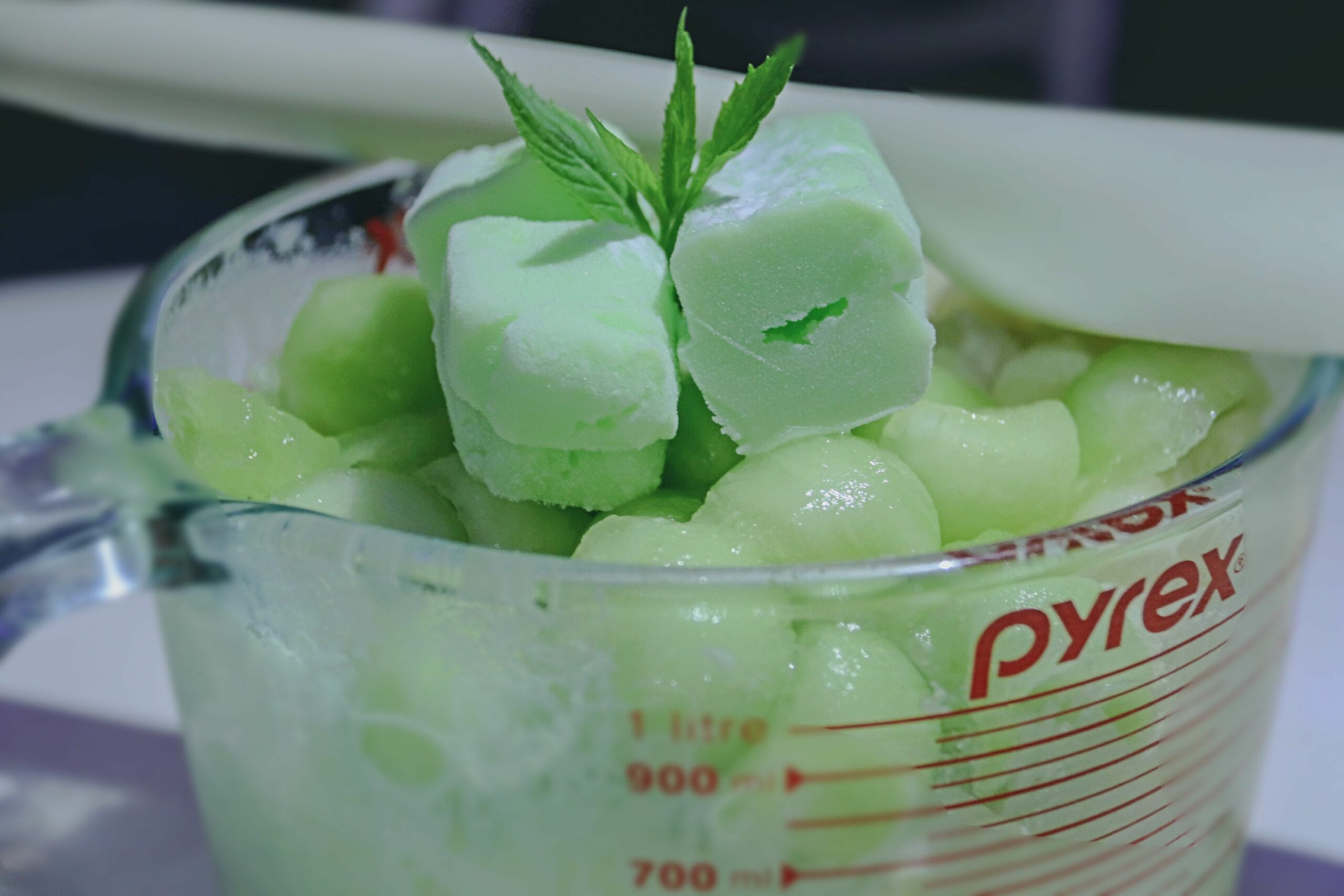 Medium Melon Bingsu With Melona Ice Cream Close Up